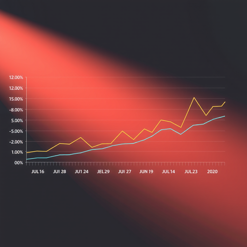 Liniendiagramm zeigt Inflationsprognosen verschiedener Wirtschaftsinstitute für die nächsten 18 Monate mit Konfidenzintervallen und historischen Vergleichswerten